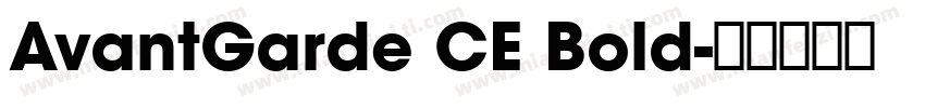 AvantGarde CE Bold字体转换